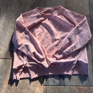 American Eagle pink oversized crew neck